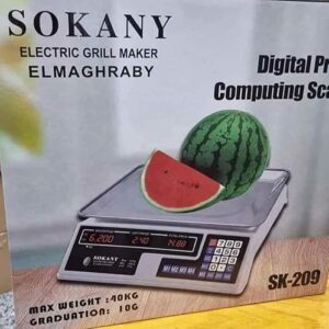 ميزان سوكاني SK-209 - سعر رقمي - ميزان حاسوبي - 40 كجم